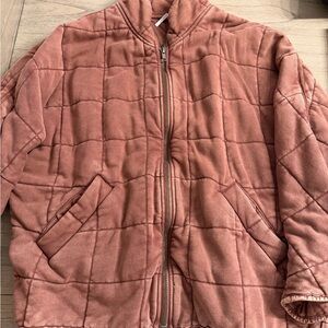 Quilted Burgundy-ish Jacket Free People